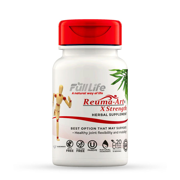 Reuma-Art X-Strength - Joint Health Relief & Support Joint Discomfort & Mobility Kosher - 20 Veggie Capsules