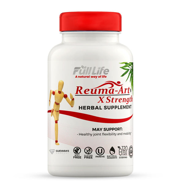 Reuma-Art X-Strength - Joint Health Relief & Support Joint Discomfort & Mobility Kosher - 120 Veggie Capsules